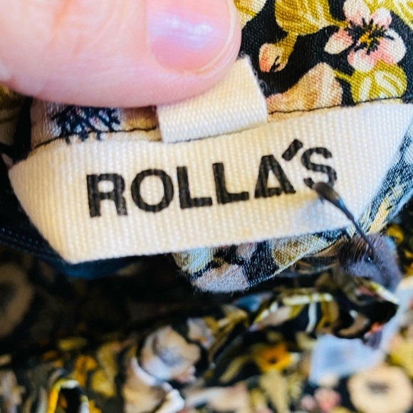 Rolla's Lizzy Elizabeth Meadow Floral Dress Black Size 12 / L Boho Casual NEW - Picture 13 of 16